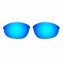 HKUCO Red+Blue+Black+24K Gold+Emerald Green Polarized Replacement Lenses for Oakley Half Jacket Sunglasses